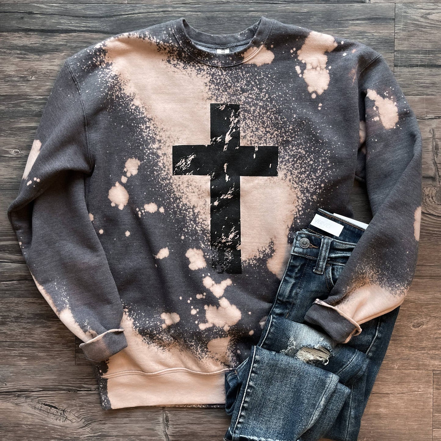 Bleached Cross Sweatshirt