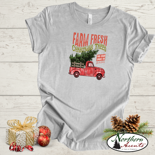Farm Fresh Christmas Trees Truck T-Shirt