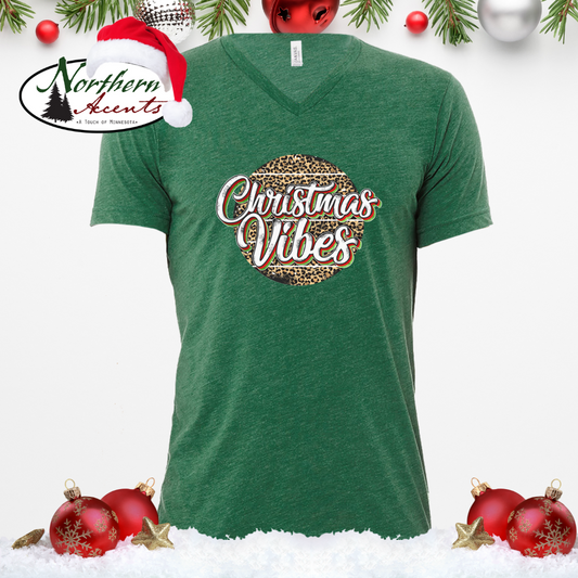 Christmas Vibes V-Neck T-Shirt