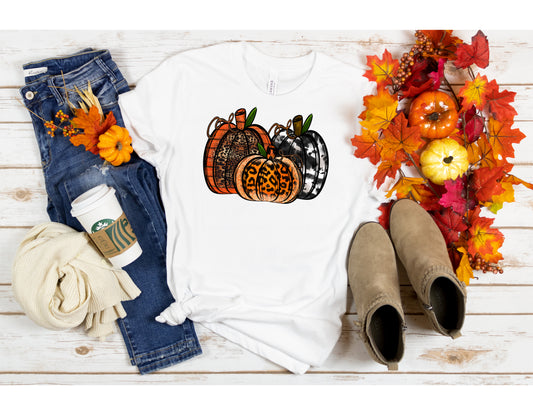 Fall Multi Color Pumpkins T-Shirt