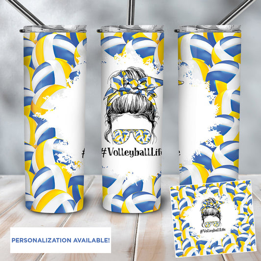Volleyball Life 20oz Skinny Tumbler