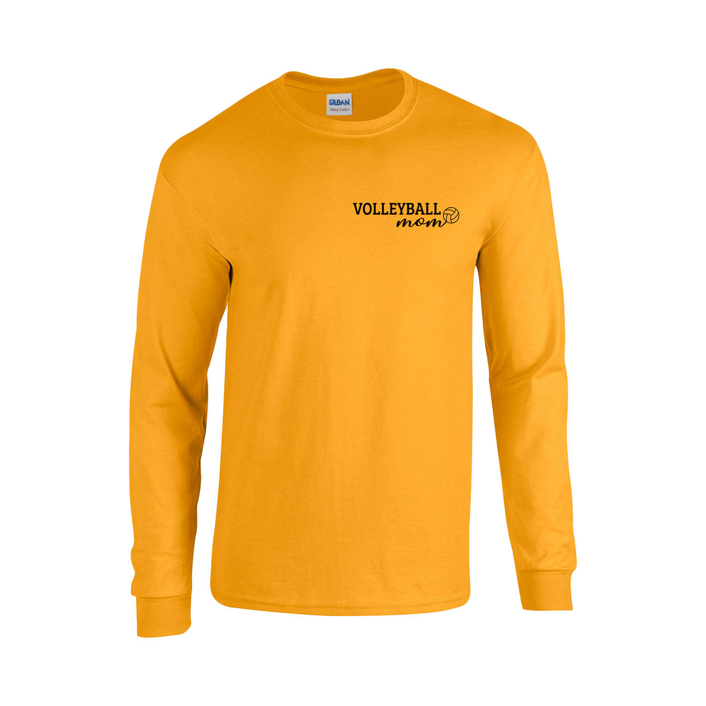 Volleyball Mom Left Chest Long Sleeve Shirt