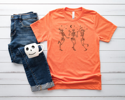 Dancing Skeletons Halloween T-Shirt